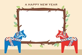 イラスト素材: 2014年賀状