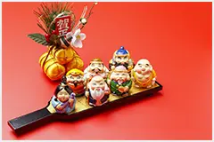 羽子板と七福神