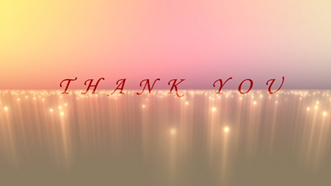 エンドロールムービー素材：THANK YOU